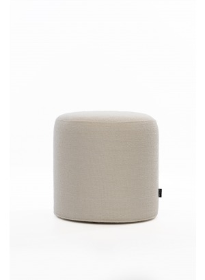 Ekru Yuvarlak Puf Ø40 Yükseklik 42cm