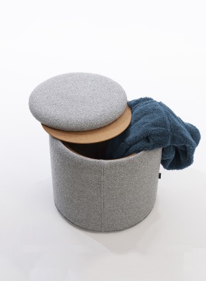 COMFOR Lüks Fonksiyonel Puf Gri