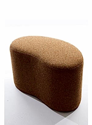 Turuncu Bean Puf Uzunluk 66cm Yükseklik 42cm