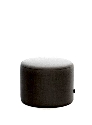 Ekru Yuvarlak Puf Ø53 Yükseklik 42cm