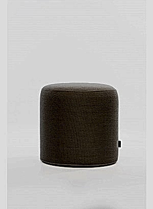 Ekru Yuvarlak Puf Ø40 Yükseklik 42cm